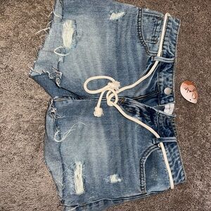 Denim Distressed Women's Shorts